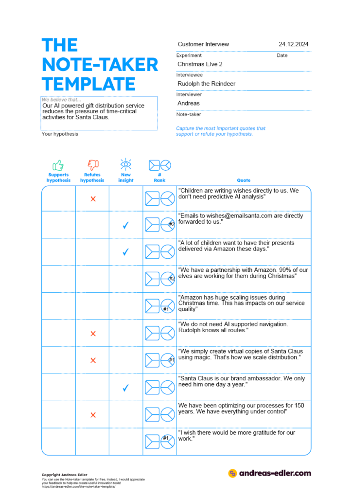 The Note-taker Template - Storyboard experiment usage example The Note-taker Template - Storyboard experiment usage example